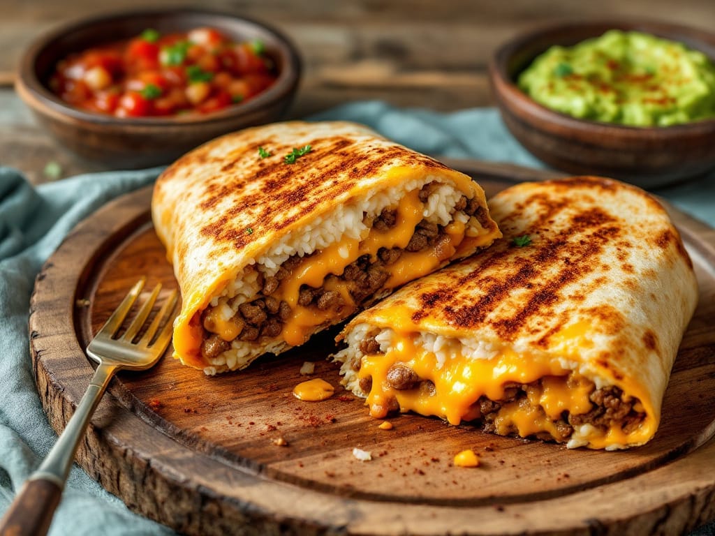 A grilled cheese burrito